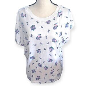 Vintage Floral Sleeveless Relaxed Tee